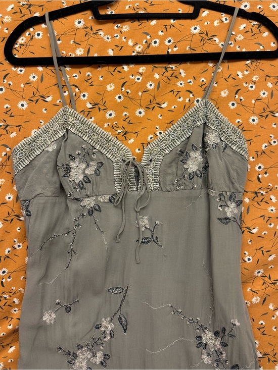 Sue Wong Dresses & Skirts - Vintage Sue Wong Beaded Floral Maxi Silk Dress